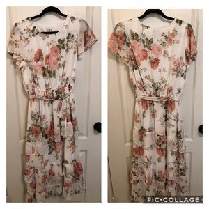 Red Dress Boutique Floral Midi Dress